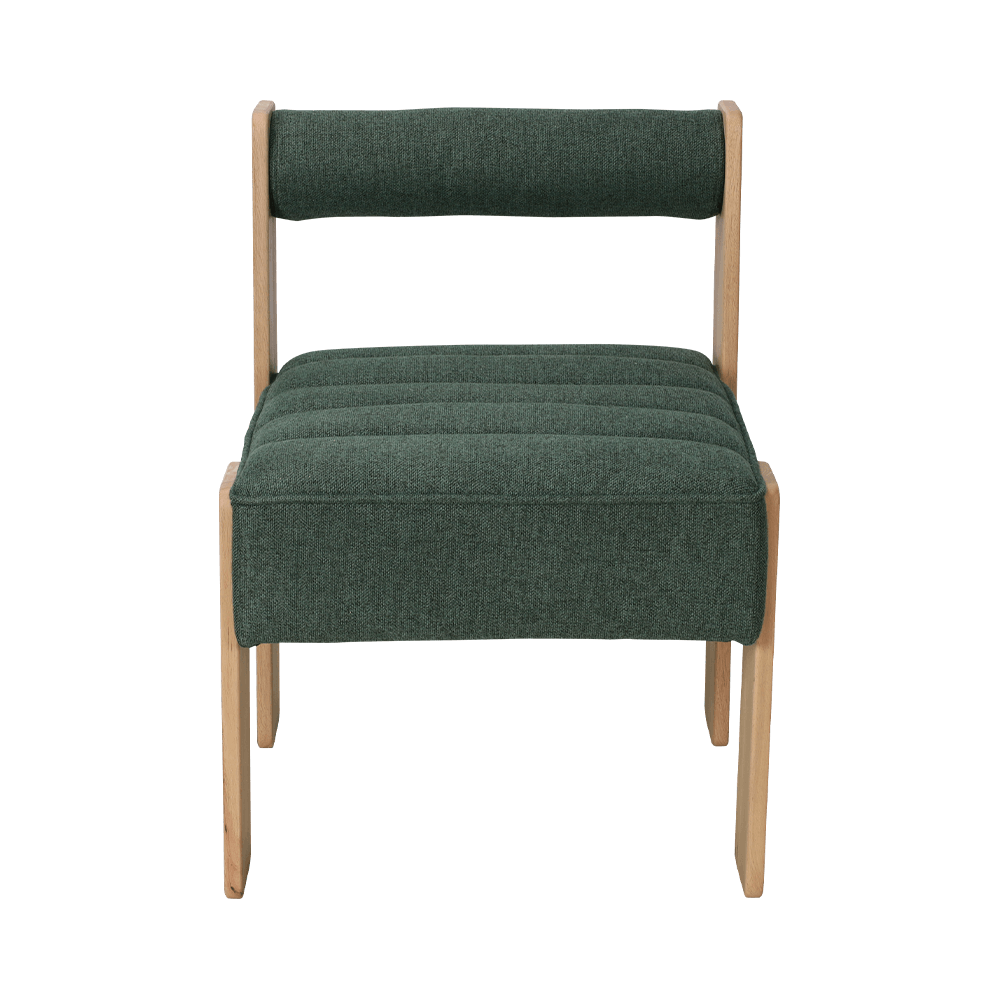 Stof gummi træ spisestol