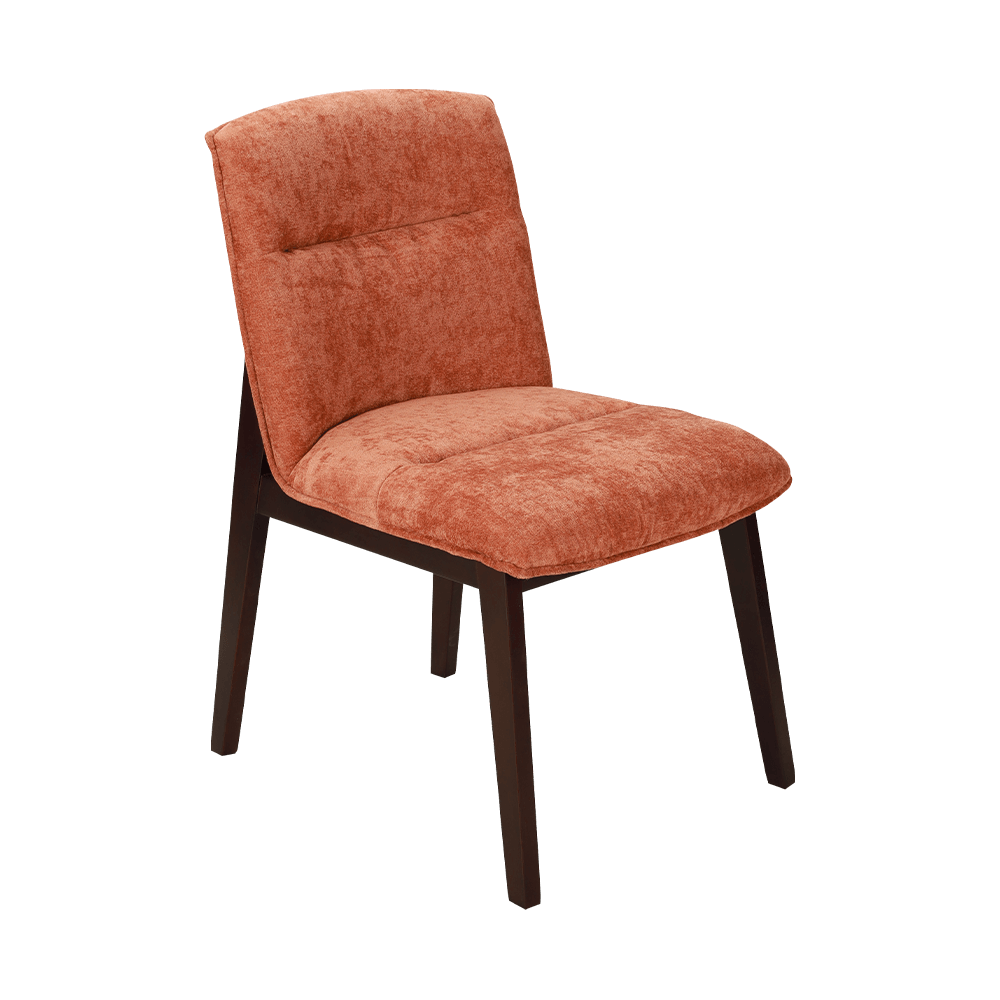 Polstret solid træ spisestol