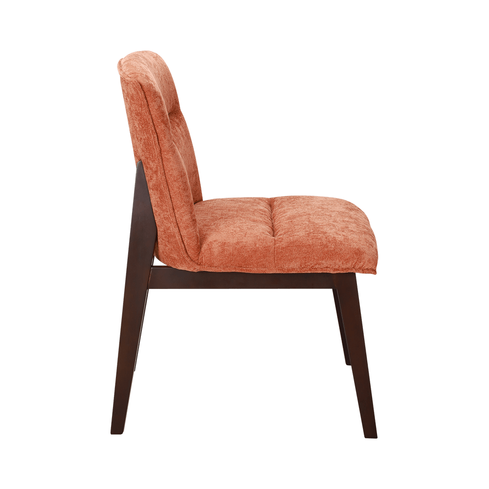 Polstret solid træ spisestol