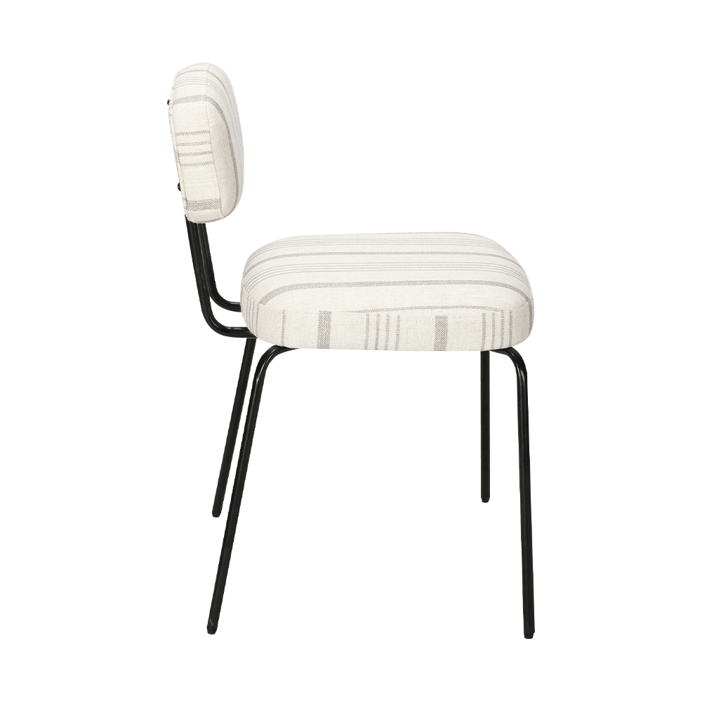 Hvid moderne metal spisestol