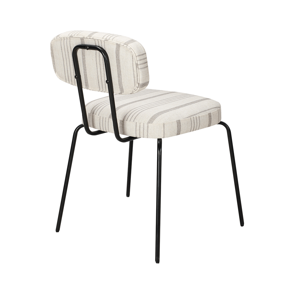 Hvid moderne metal spisestol