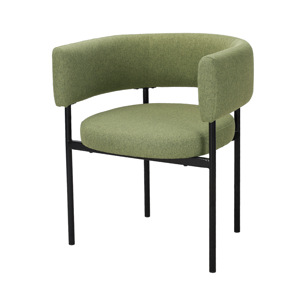 Syre grøn metal ben spisestol