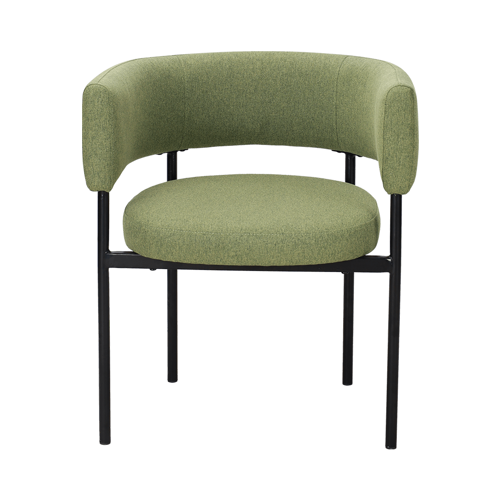 Syre grøn metal ben spisestol