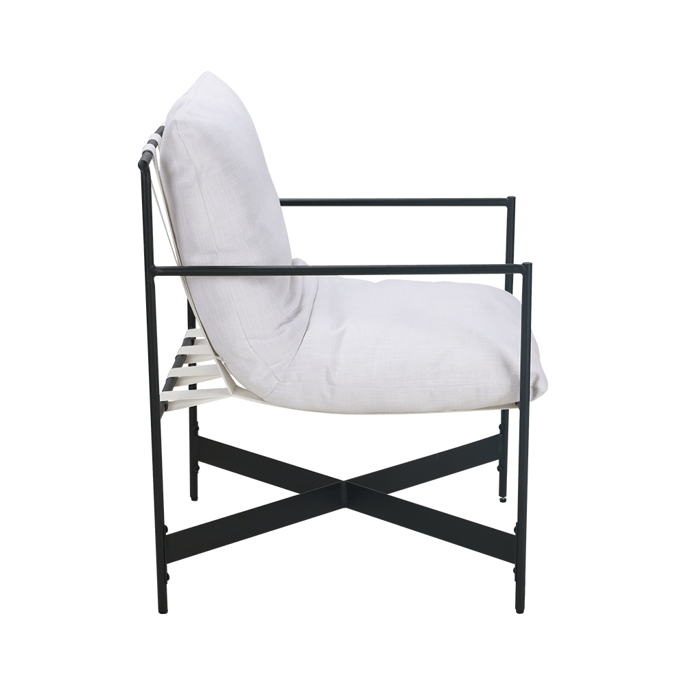 Hvidt stof gummi træ spisestol