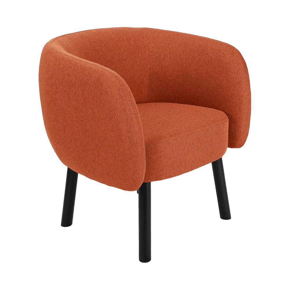 Stof solid træ spisestol