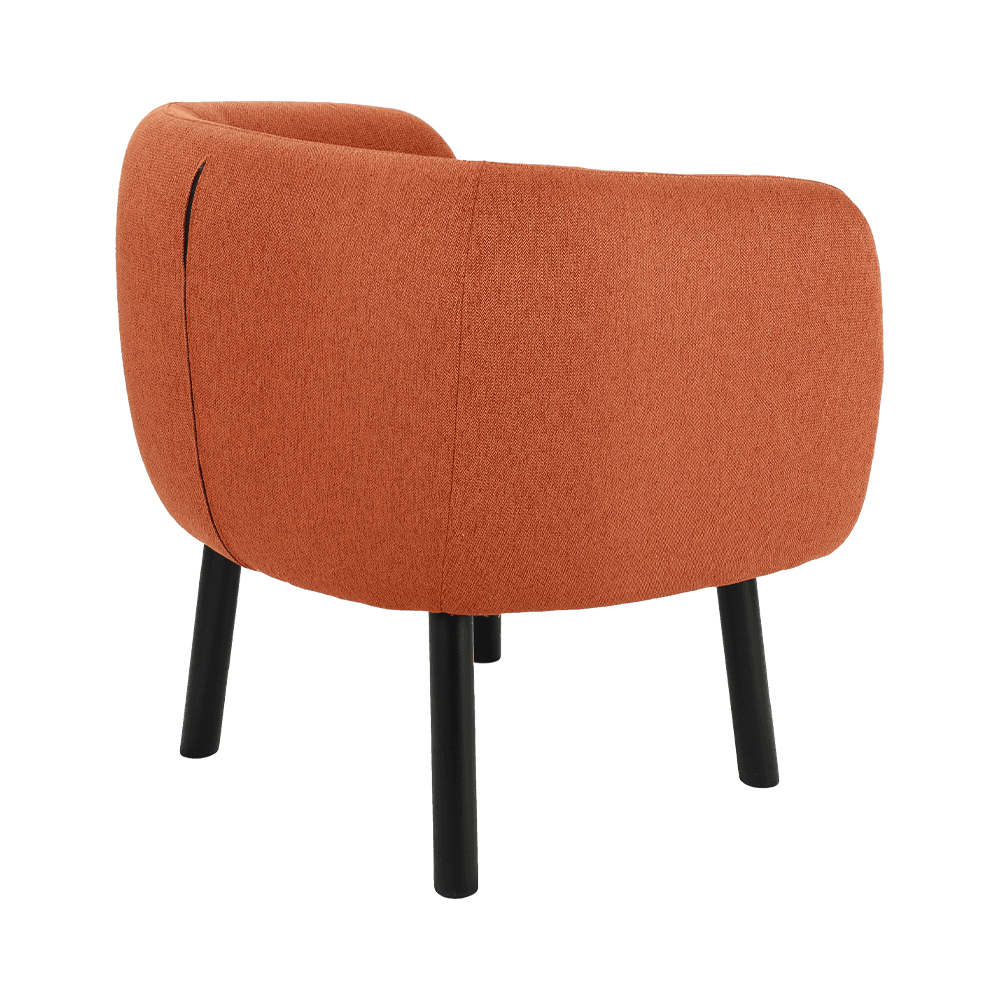 Stof solid træ spisestol