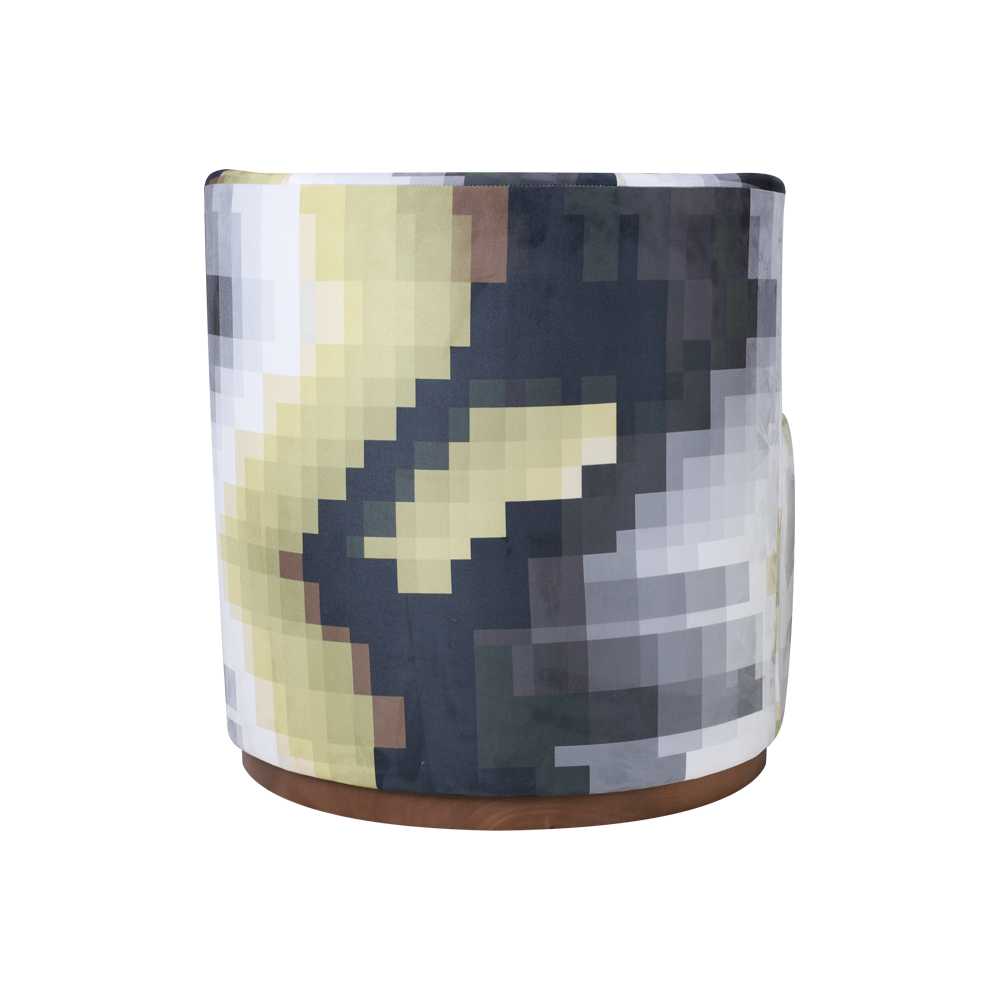 Round Armless Lounge Stol